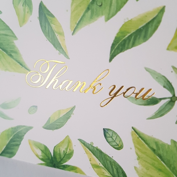 24 pcs Leaves Thank You Cards 2.75x3.75" in - Picture 2 of 12